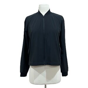 Nike Black Dri Fit Mesh Cropped Jacket Size Medium